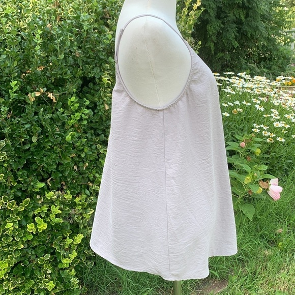 Entro gray button down cami Medium - Picture 4 of 7